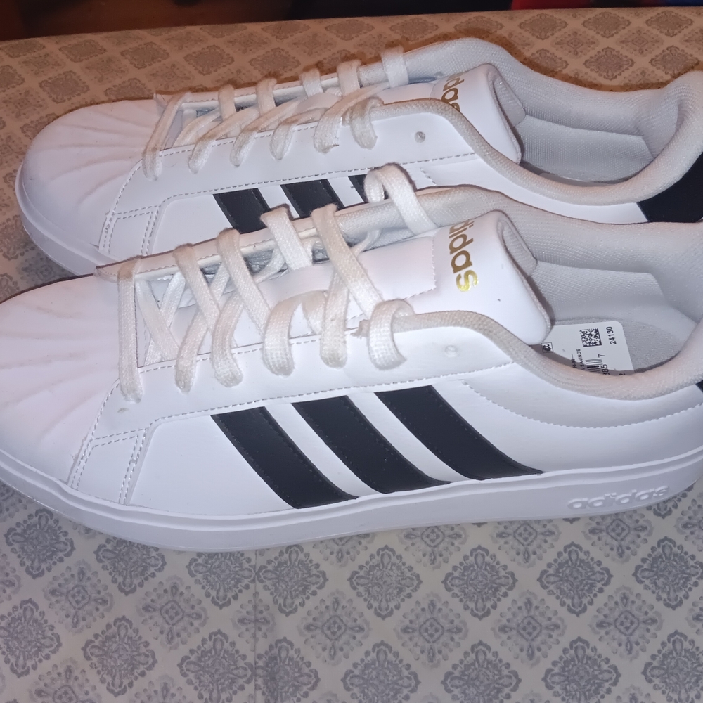 Adidas White and Black Sneakers